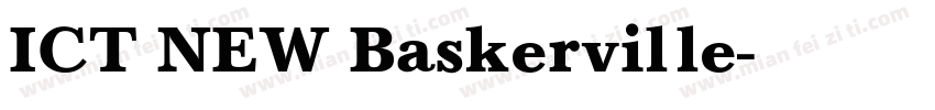 ICT NEW Baskerville字体转换